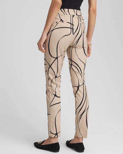 Chico's Women | Brigitte™ Golden Leaf  Slim Ankle Pants CHAMPAGNE FIZZ