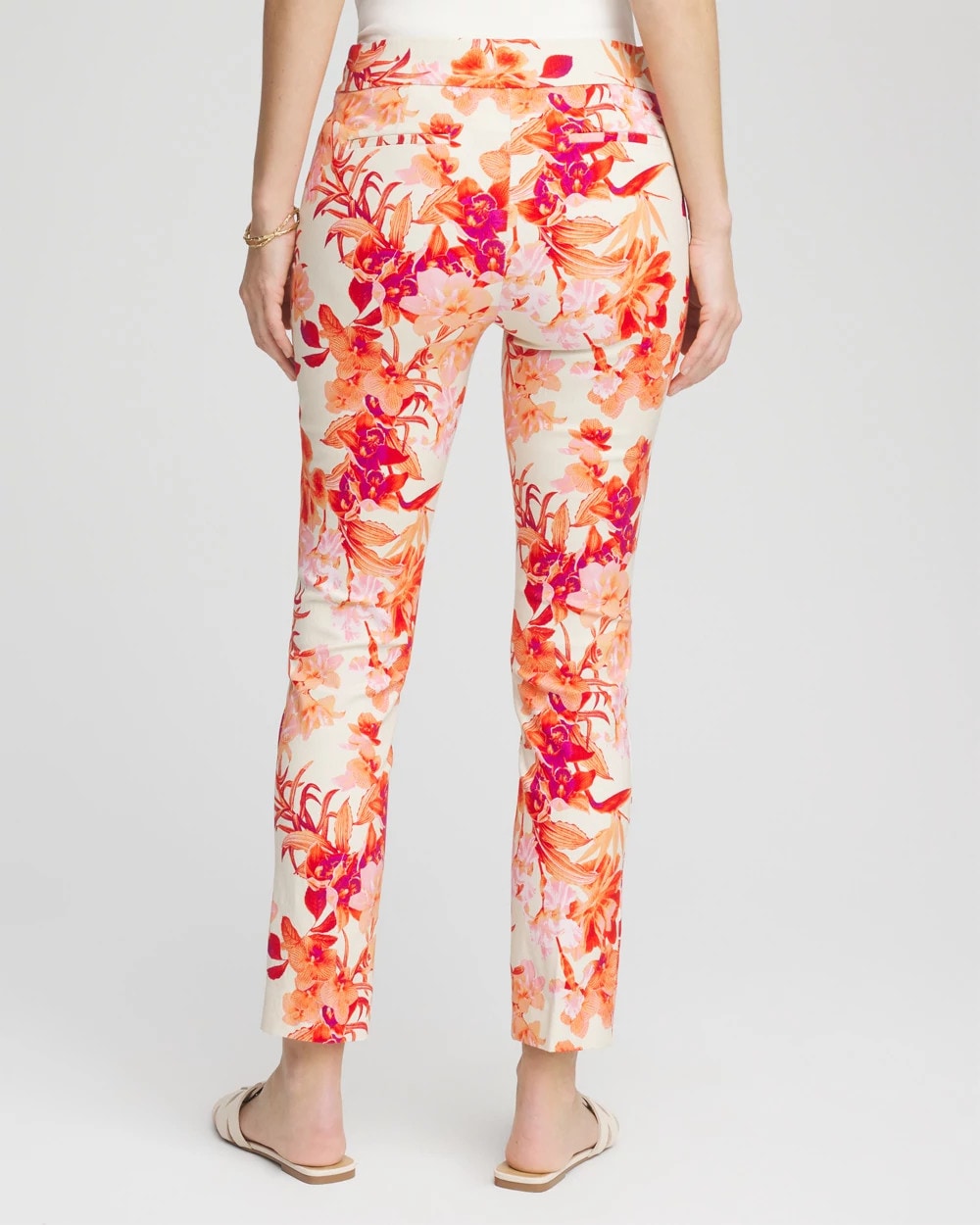 Chico's Women | Brigitte™ Slub Ankle Pants SUNSET PEACH