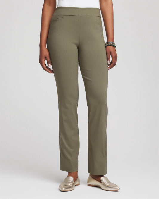 Chico's Women | Brigitte™ Slim Full-Length Pants NETTLE LEAF