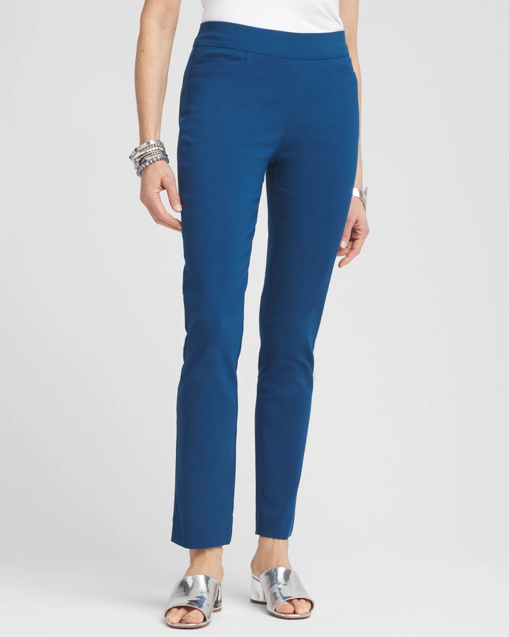 Chico's Women | Brigitte™ Pull-On Slim Ankle Pants SEAPORT