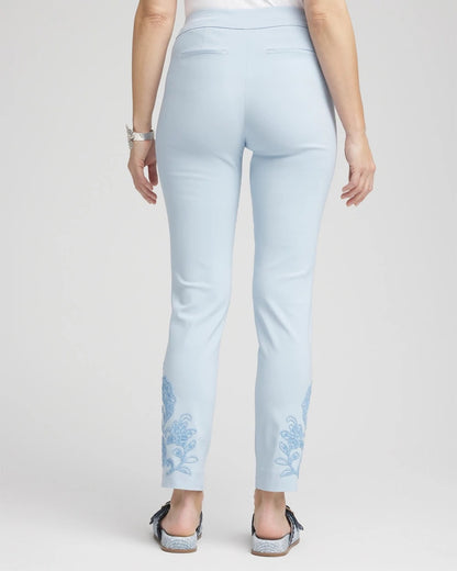 Chico's Women | Brigitte™ Embroidered Ankle Pants CRYSTAL SPRINGS