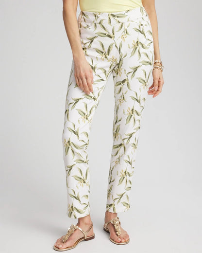 Chico's Women | Brigitte™ Slub Slim Ankle Pants ALABASTER