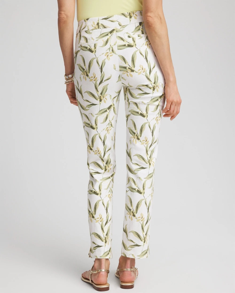 Chico's Women | Brigitte™ Slub Slim Ankle Pants ALABASTER