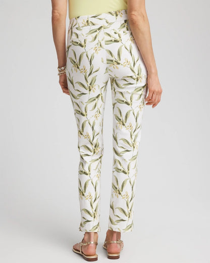 Chico's Women | Brigitte™ Slub Slim Ankle Pants ALABASTER