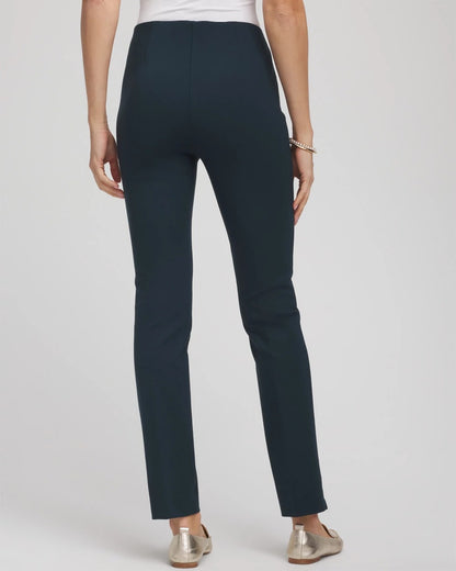 Chico's Women | Juliet Slim Trim Detail Ankle Pants TEAL SHADOW