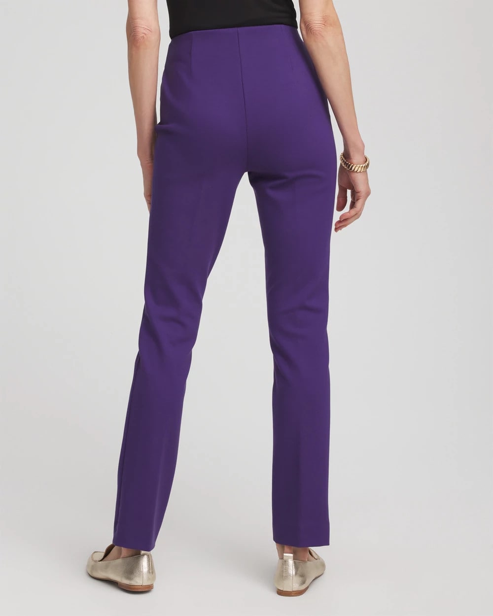 Chico's Women | Juliet Slim Trim Detail Ankle Pants PURPLE ELIXIR