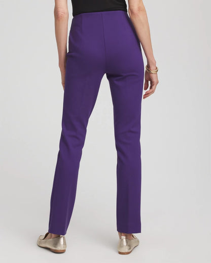 Chico's Women | Juliet Slim Trim Detail Ankle Pants PURPLE ELIXIR