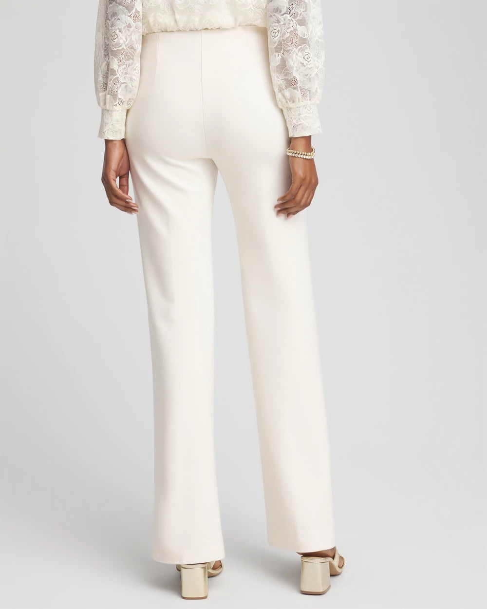 Chico's Women | Juliet Wide Full Length Pant ENGLISH CREAM