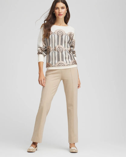 Chico's Women | Juliet Straight Ankle Pants TAUPE HEATHER