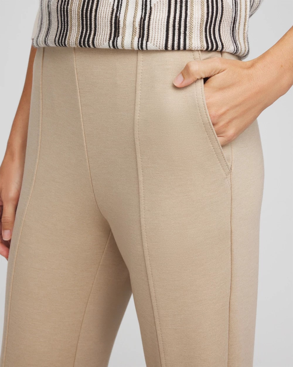 Chico's Women | Juliet Straight Ankle Pants TAUPE HEATHER