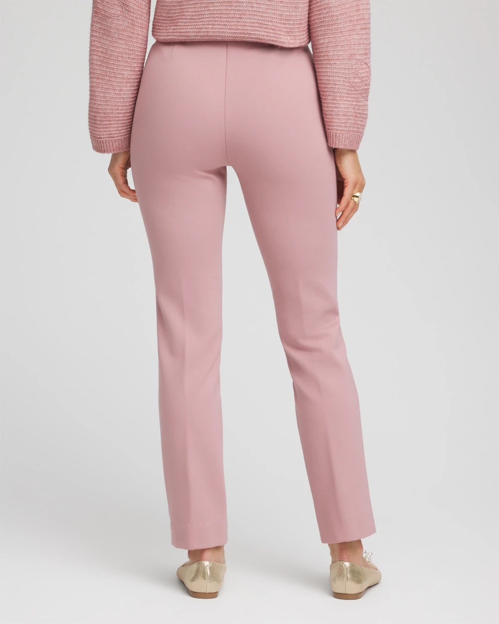Chico's Women | Juliet Slim Trim Detail Ankle Pants DUSTY ROSE