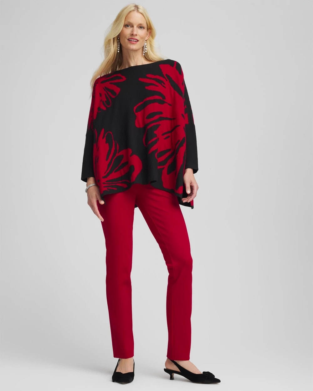 Chico's Women | Juliet Slim Trim Detail Ankle Pants CARMINE RED