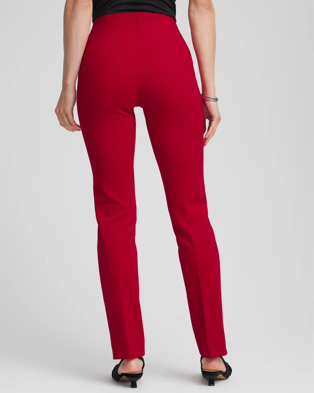 Chico's Women | Juliet Slim Trim Detail Ankle Pants CARMINE RED