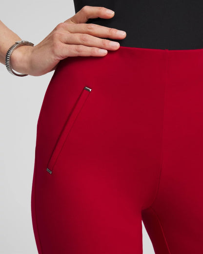 Chico's Women | Juliet Slim Trim Detail Ankle Pants CARMINE RED