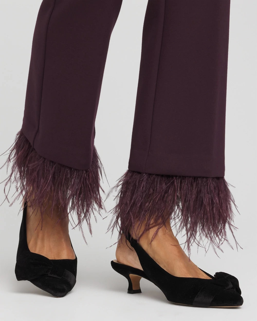 Chico's Women | Juliet Feathered Flared Cropped Pants NIGHT BLOOM