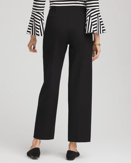 Chico's Women | Juliet Slim Wide-Leg Cropped Pants BLACK