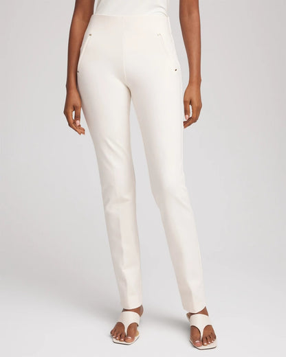 Chico's Women | Juliet Slim Trim Detail Pants ENGLISH CREAM