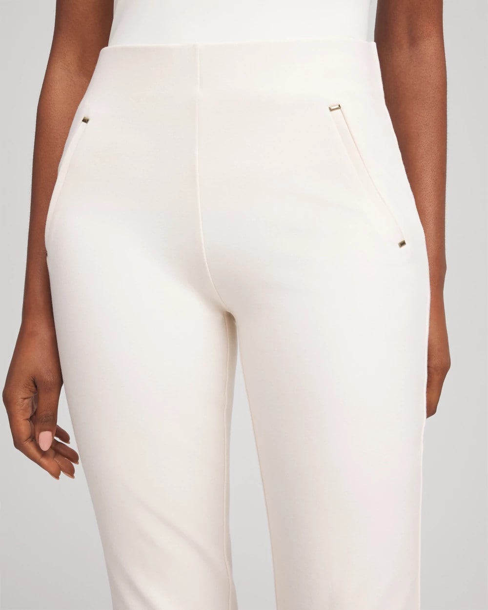 Chico's Women | Juliet Slim Trim Detail Pants ENGLISH CREAM
