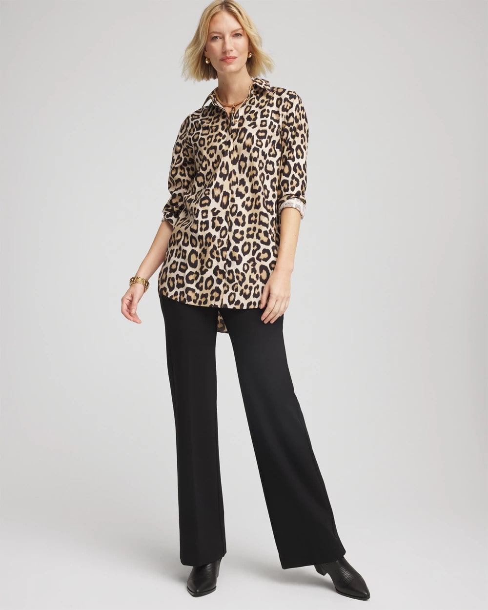 Chico's Women | Juliet Wide Full Length Pant BLACK