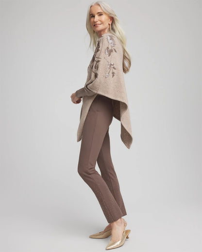 Chico's Women | Juliet Embellished Ankle Pants WARM MOCHA