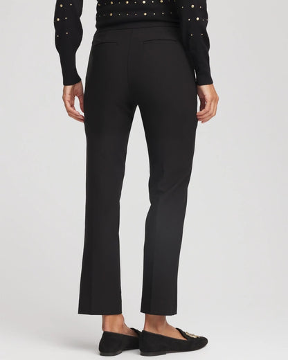 Chico's Women | Lightweight Juliet Straight Ankle Pants BLACK