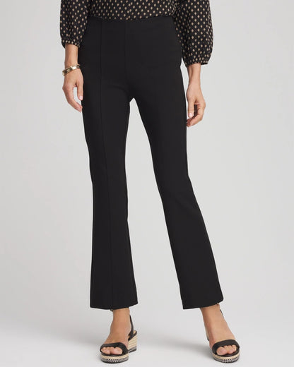 Chico's Women | Lightweight Juliet Flared Ankle Pants BLACK