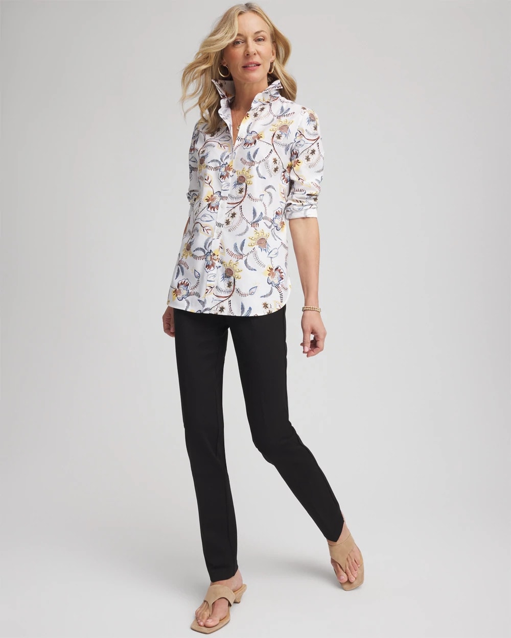 Chico's Women | Juliet Slim Trim Detail Pants BLACK