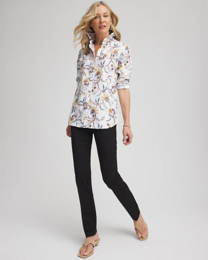 Chico's Women | Juliet Slim Trim Detail Pants BLACK