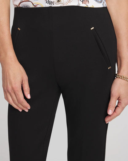 Chico's Women | Juliet Slim Trim Detail Pants BLACK
