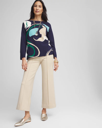 Chico's Women | Lightweight Juliet Kick Flare Pants WILD TRUFFLE