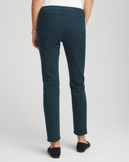 Chico's Women | Girlfriend Slim Ankle Jeans TEAL SHADOW