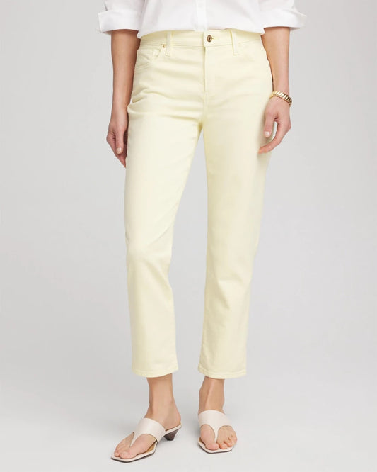 Chico's Women | Girlfriend Cropped Jeans PANNA COTTA