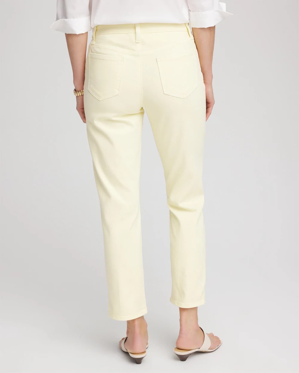 Chico's Women | Girlfriend Cropped Jeans PANNA COTTA