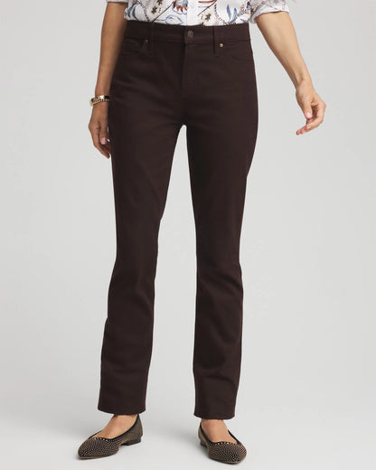 Chico's Women | Girlfriend Slim Full-Length Jeans COCOA BEAN