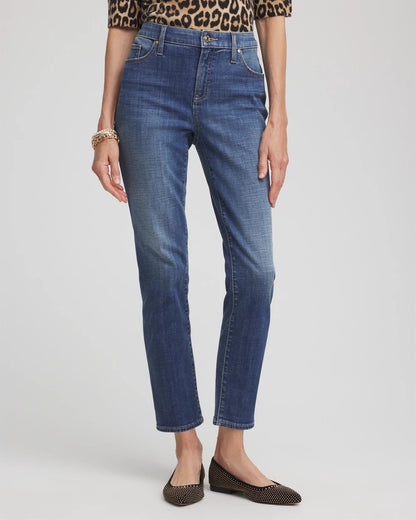 Chico's Women | Girlfriend Slim Cropped Jeans MARIA INDIGO