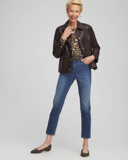 Chico's Women | Girlfriend Slim Cropped Jeans MARIA INDIGO