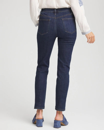 Chico's Women | Girlfriend Slim Ankle Jeans DARK SAPPHIRE INDIGO