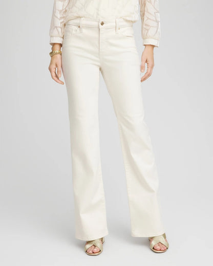 Chico's Women | Girlfriend Flared Jeans ENGLISH CREAM