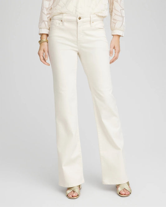 Chico's Women | Girlfriend Flared Jeans ENGLISH CREAM