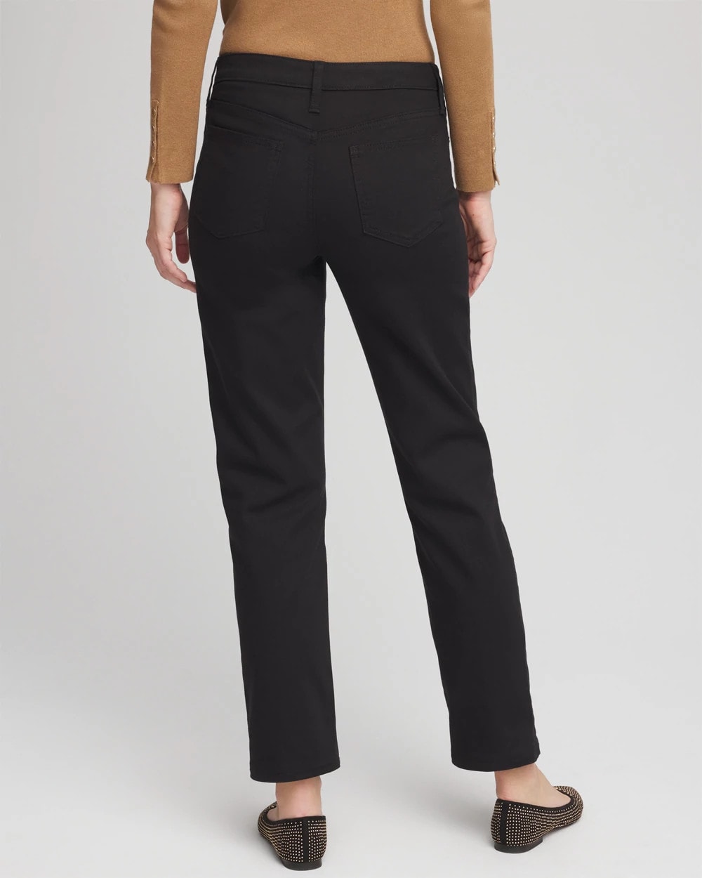 Chico's Women | Girlfriend Straight Ankle Jeans BLACK