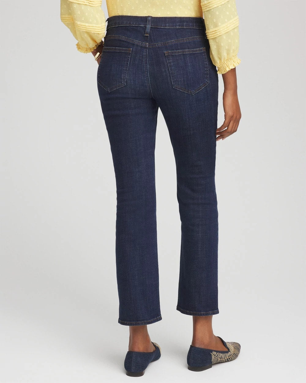 Chico's Women | Girlfriend Cropped Flared Jeans DARK SAPPHIRE INDIGO