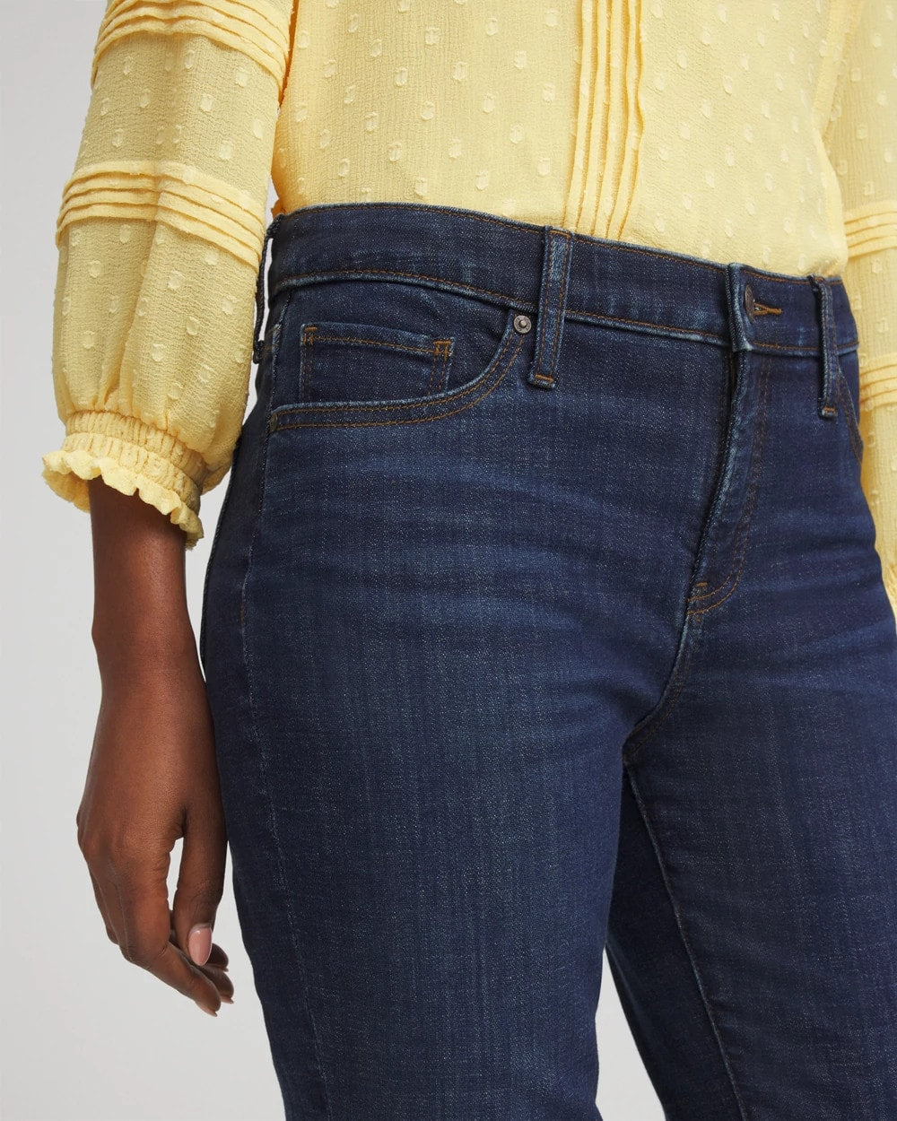 Chico's Women | Girlfriend Cropped Flared Jeans DARK SAPPHIRE INDIGO