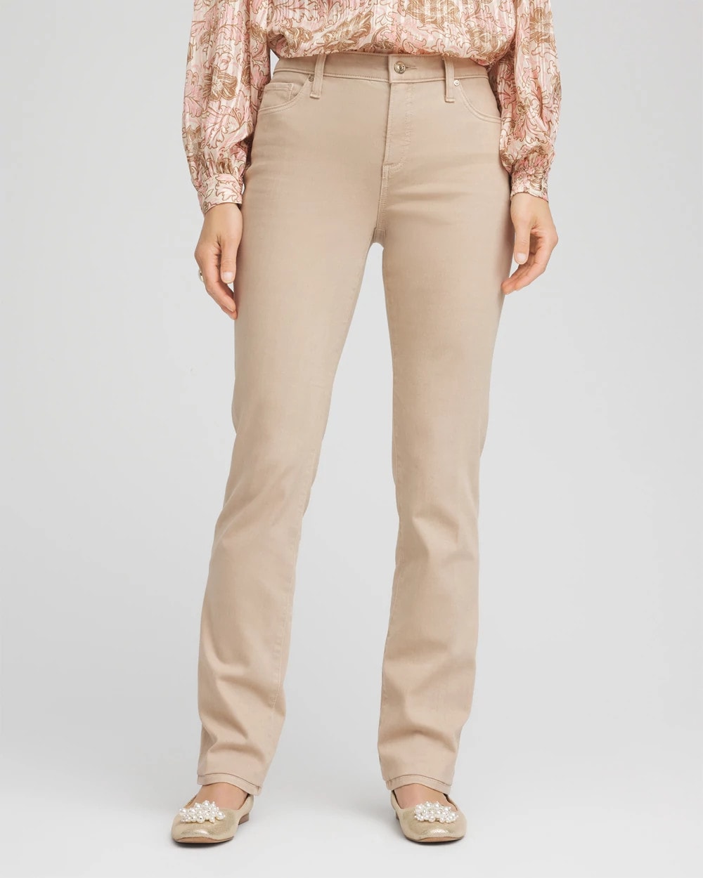 Chico's Women | Girlfriend Slim Full-Length Jeans CHAMPAGNE FIZZ