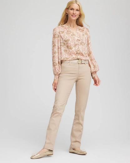 Chico's Women | Girlfriend Slim Full-Length Jeans CHAMPAGNE FIZZ