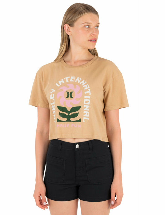 Blossom Boxy Crop Tee