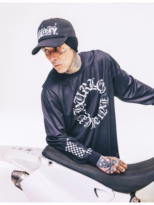 Hurley x Travis Barker Check Out Long Sleeve Jersey