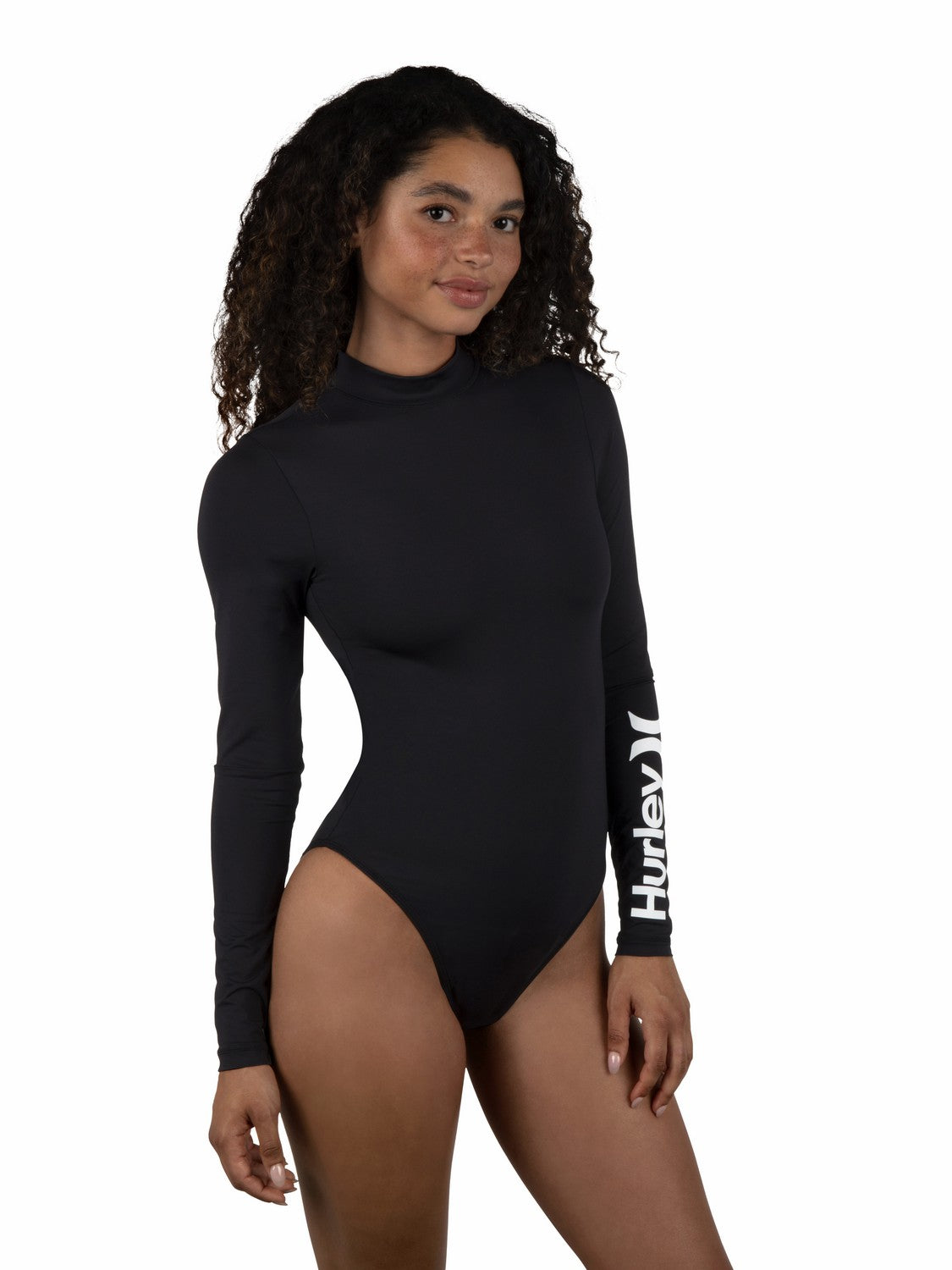 One & Only Mock Neck Zip Back Moderate Surf Suit