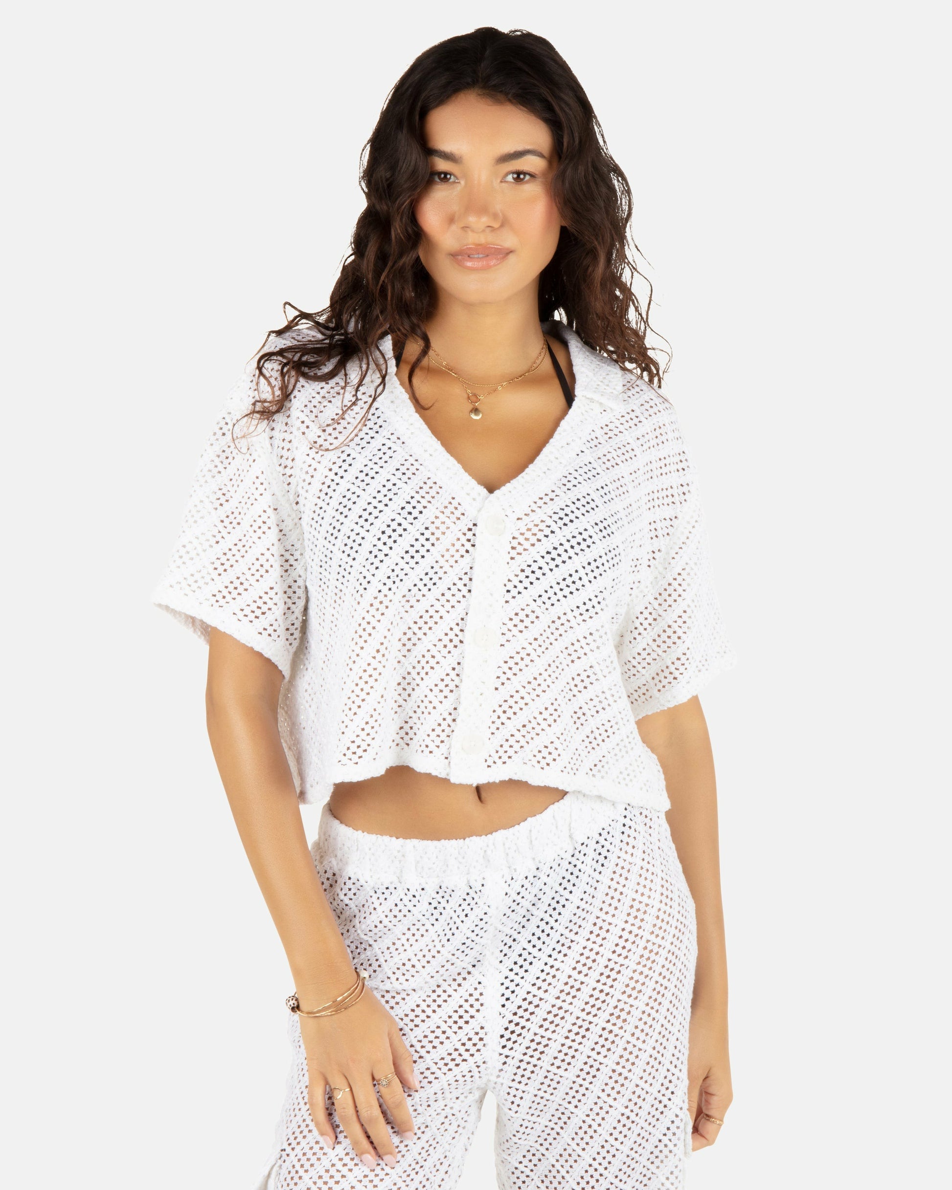 Crochet Camp Shirt