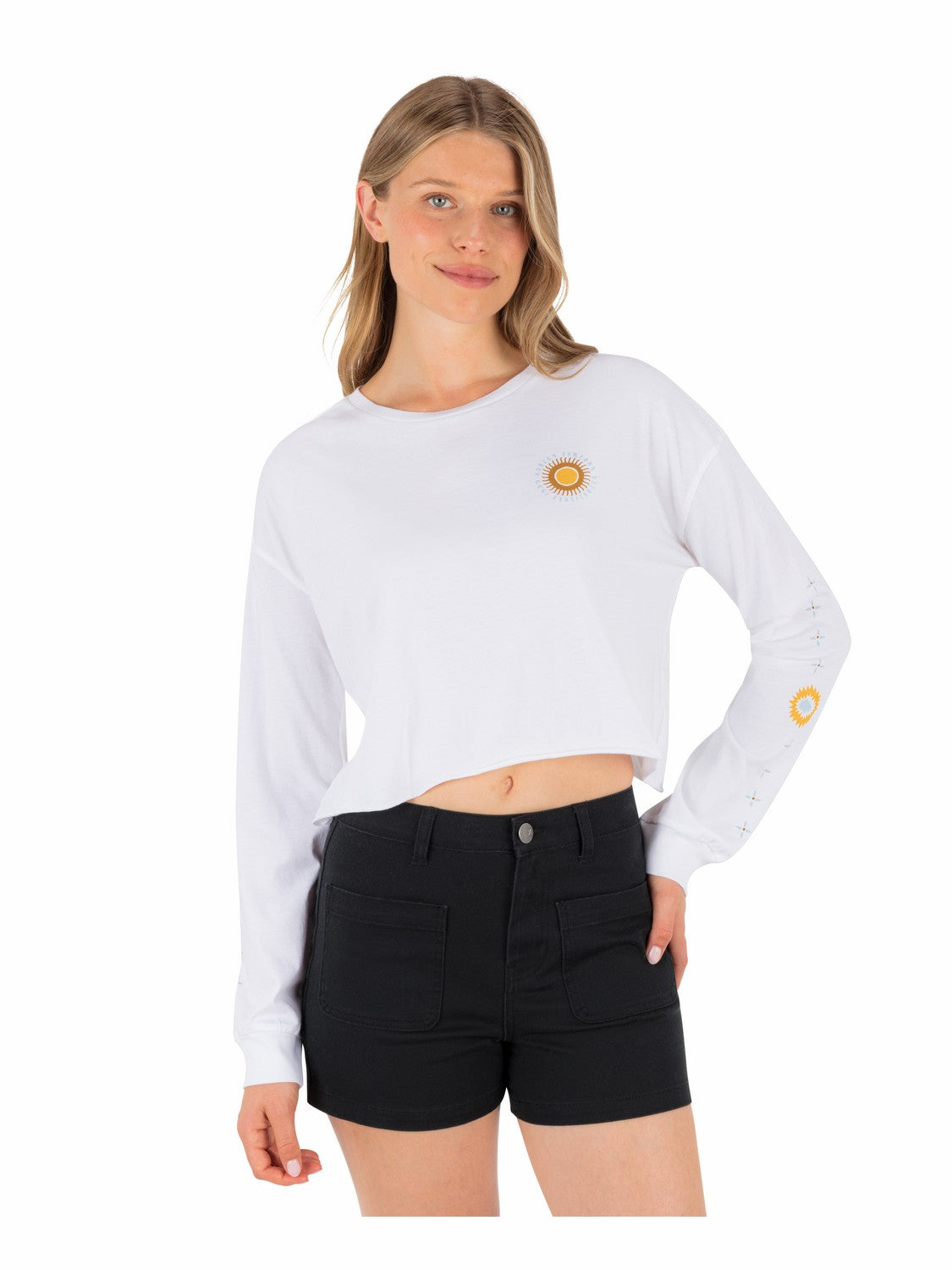 Eagles High Long Sleeve Crop Tee
