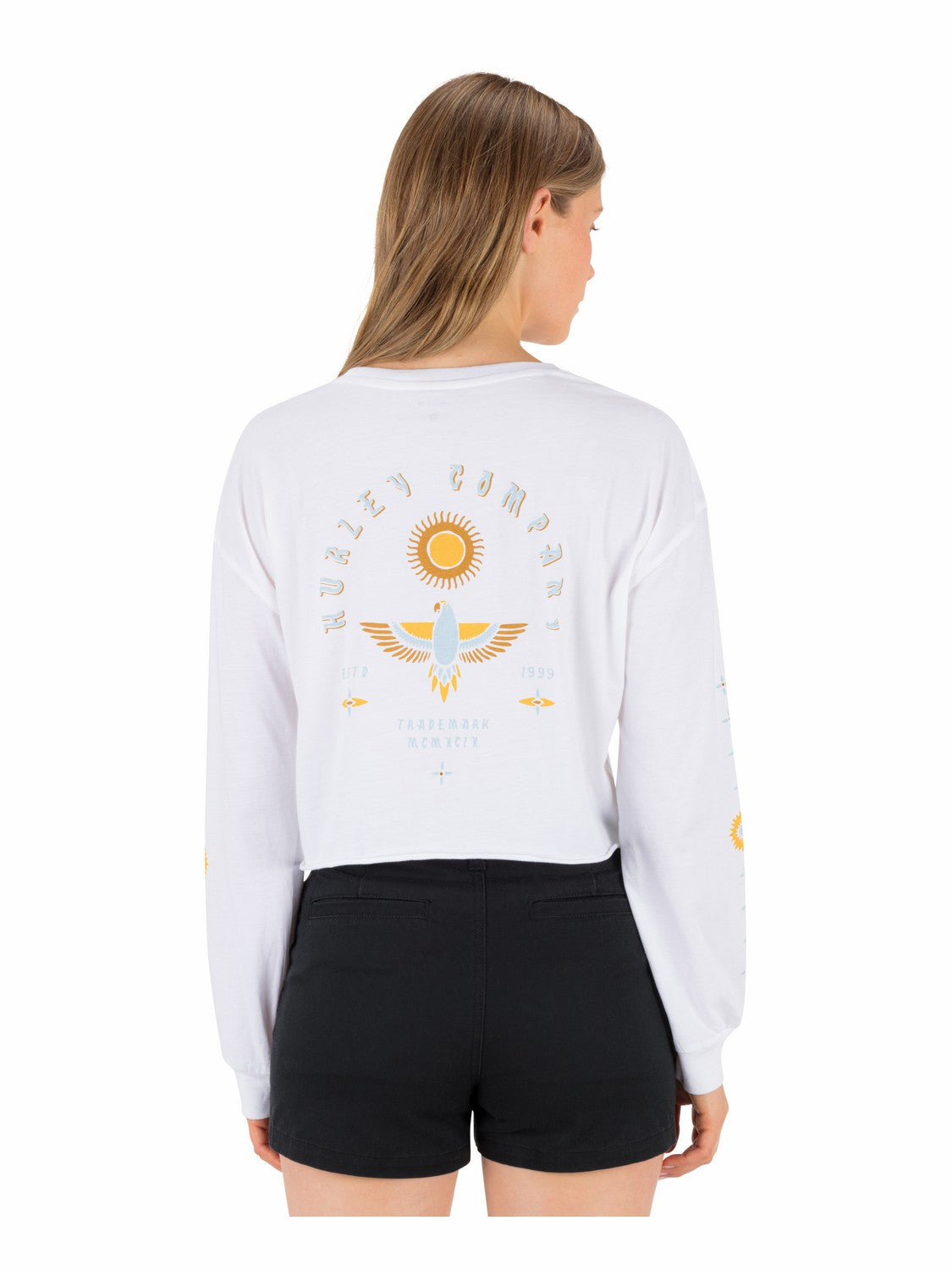 Eagles High Long Sleeve Crop Tee